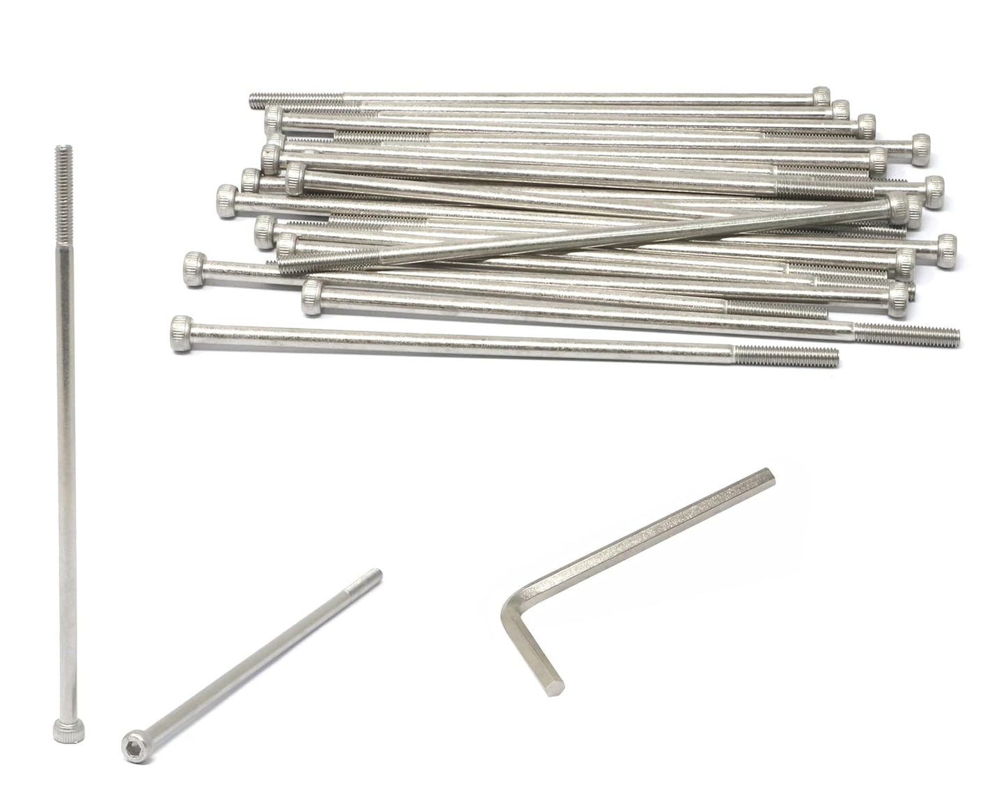 iexcell 25 Pcs M6 x 20mm Thread Pitch 1 mm Stainless Steel 304 Hex Socket Head Cap Screws Bolts Kit