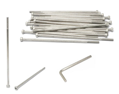 iexcell 25 Pcs M6 x 20mm Thread Pitch 1 mm Stainless Steel 304 Hex Socket Head Cap Screws Bolts Kit
