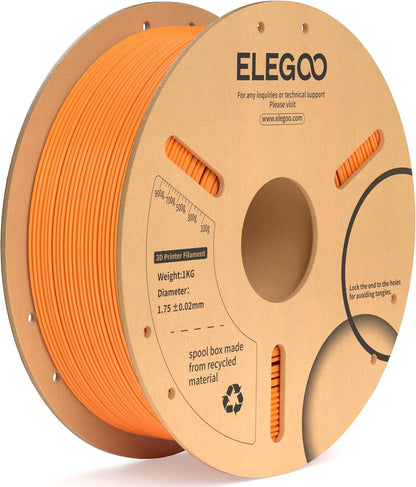 ELEGOO PLA+ Filament 1.75mm Black 4KG, PLA Plus 3D Printer Filament, Dimensional Accuracy +/- 0.02 mm, Tough & High Strength, Fit for Most FDM Printers(1KG/Spool, 2.2 lbs)