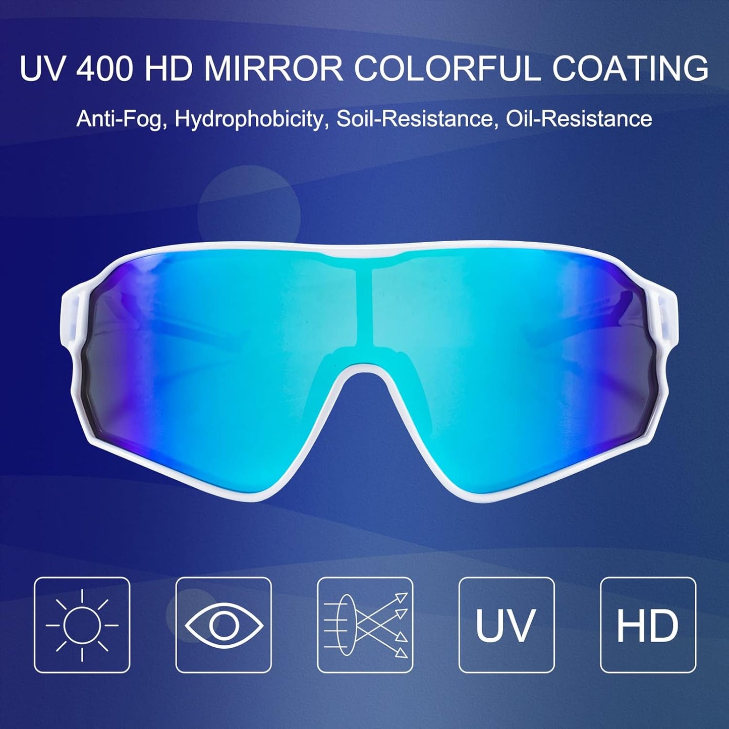 ROCKBROS Polarized Sunglasses UV Protection for Women Men Cycling Sunglasses