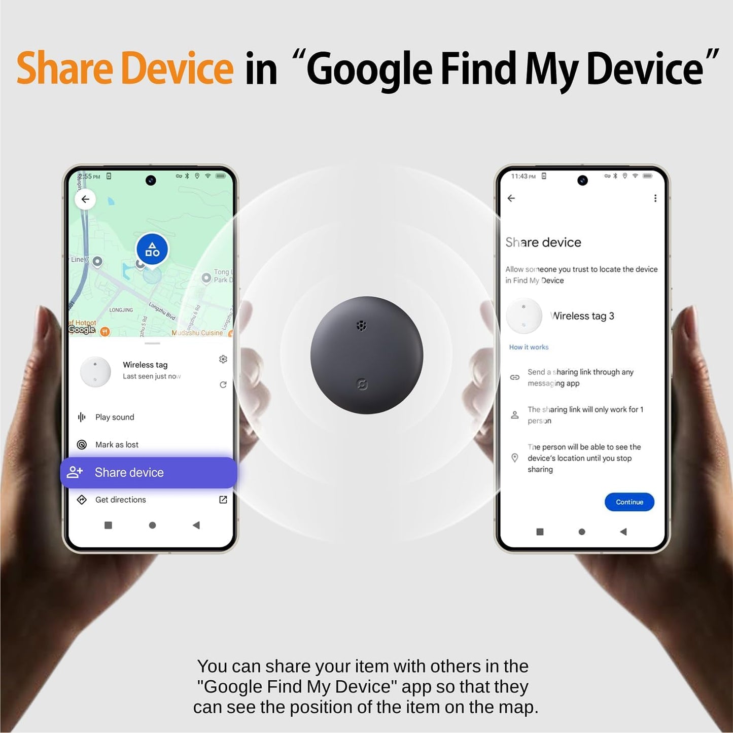 Bestray GPS Tracker Android, Air Smart Tag Compatible with Google Find My (Android Only), Key Finder for Keys, Luggage, Suitcase, Wallet, IP66 Waterproof, 4 Pack