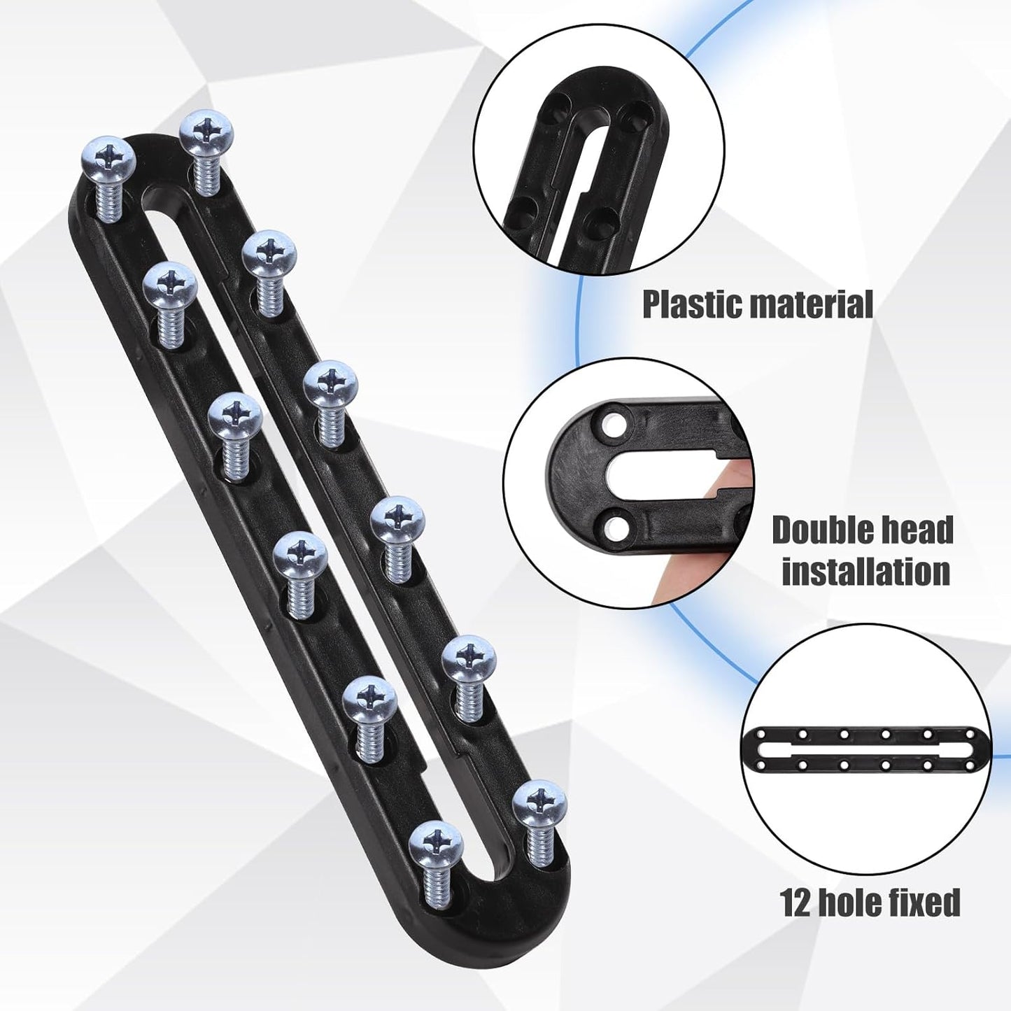 4pcs Kayak Tracks, 9.2 inch Kayak Low Profile Track with 52 Screws Kayak Rail Accessories Kayak Gear Track Mount for Fishing Rods Cup Holders Paddles Fish Finders Anchor Cleats