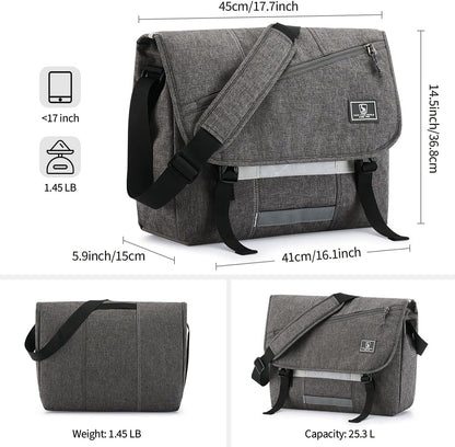 OIWAS Messenger Bag - Messenger Bag Men, Satchel Bags for Women, Lightweight Computer Bag, School Book Bag - PuriLite
