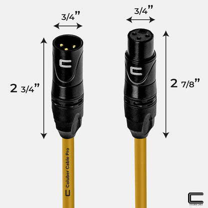 Balanced XLR Cable Male to Female - 6 Feet Pink - Pro 3-Pin Microphone Connector for Powered Speakers, Audio Interface or Mixer for Live Performance & Recording