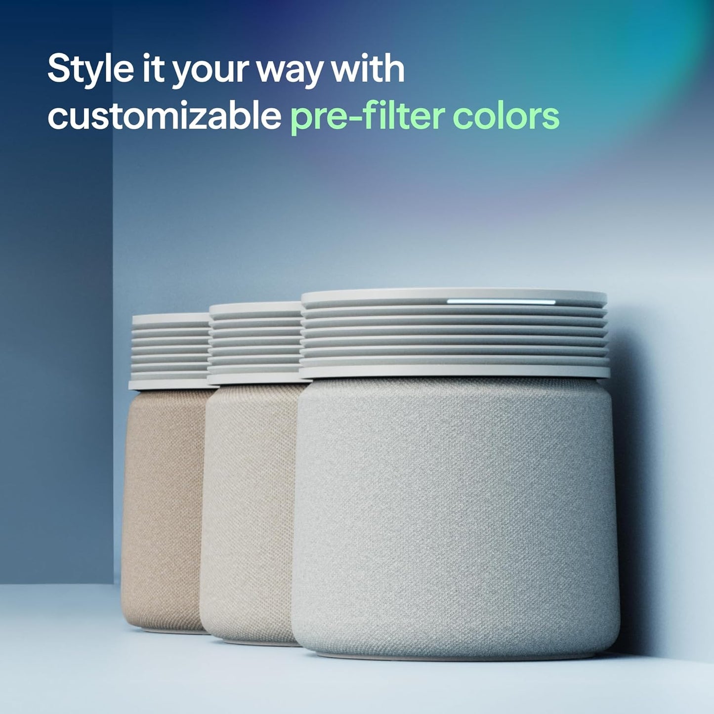 BLUEAIR Air Purifier for Large Rooms & Home - Odor Eliminating Cleans up to 3385 ft², HEPASilent, Smart WiFi, Auto Mode, Doubles as Table, Removes Dust, Smoke, Pet Hair, AHAM Verified, Blue Signature