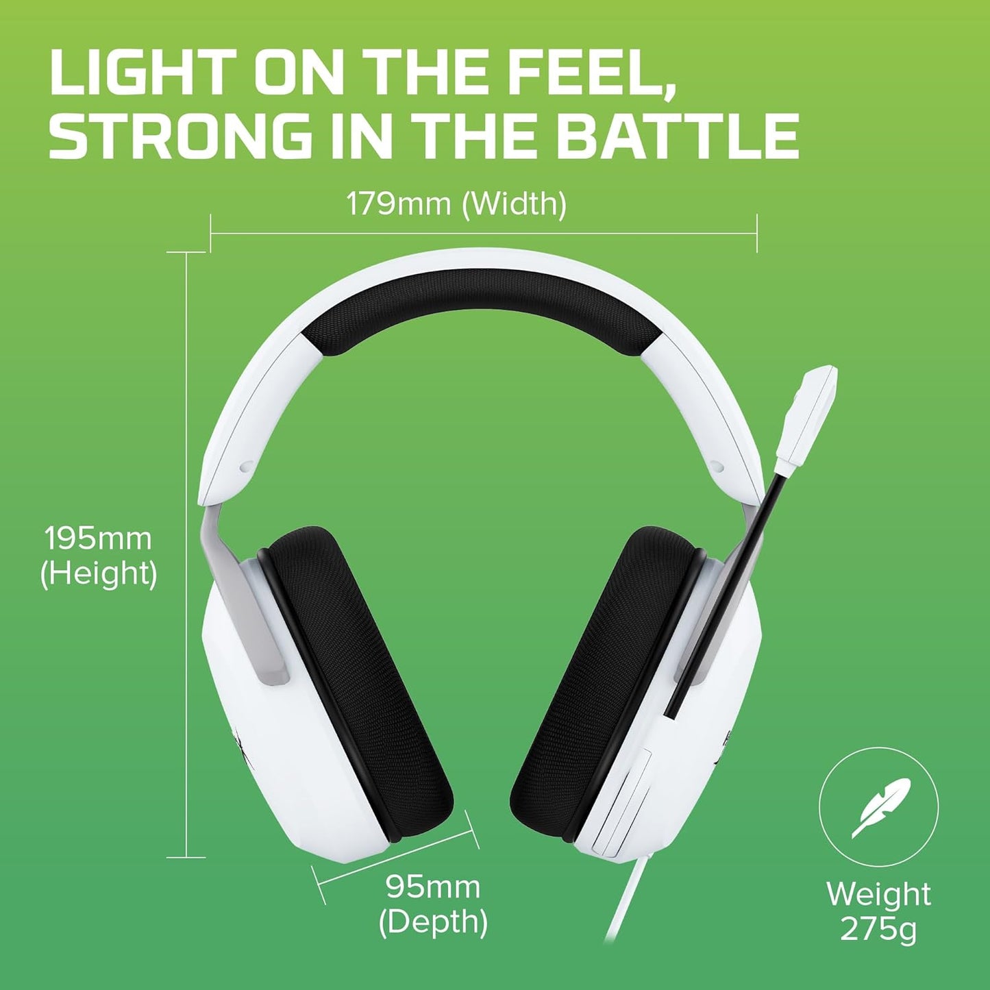 HyperX Cloud Stinger 2 Core – PC Gaming Headset, Lightweight Over-Ear Headset with mic, Swivel-to-Mute mic Function, DTS Headphone:X Spatial Audio, 40mm Drivers,Black