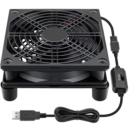 Wathai High Airflow Router Cooling Fan for Computer Cooler TV Small Box DC 5V USB Power 120mm 240mm Fan with Multi Speed Controller