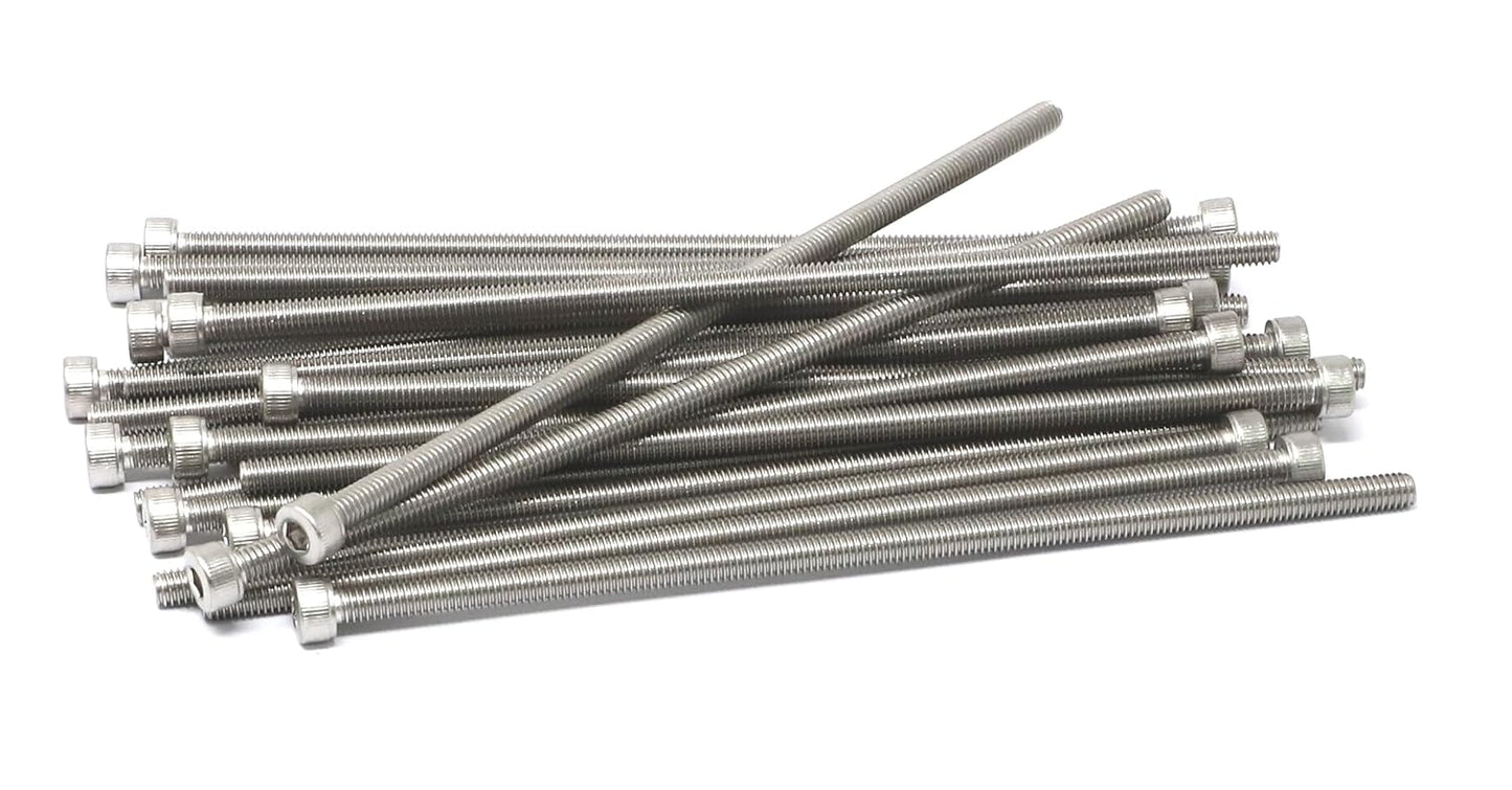 iexcell 25 Pcs M6 x 20mm Thread Pitch 1 mm Stainless Steel 304 Hex Socket Head Cap Screws Bolts Kit