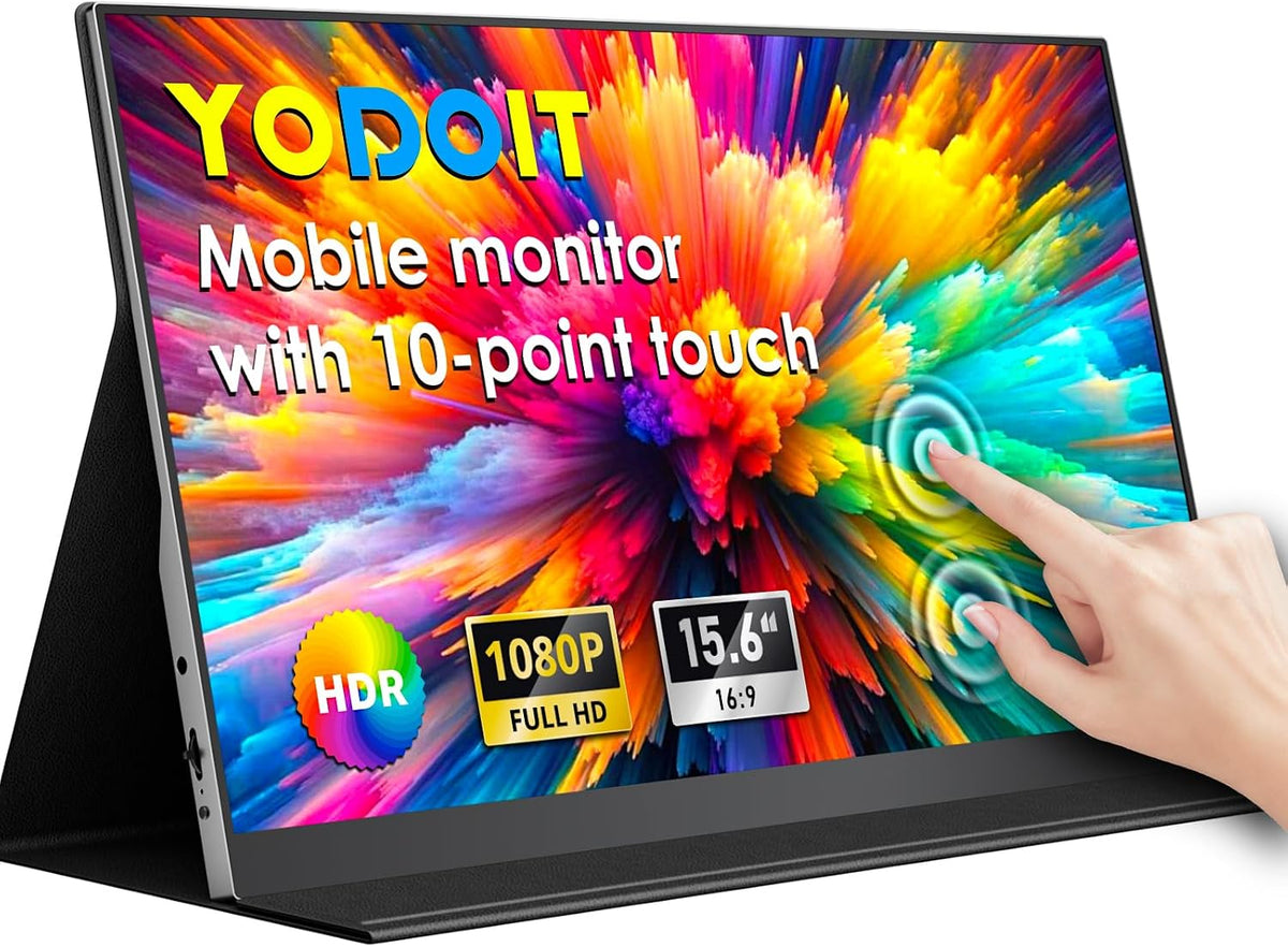 Yodoit Laptop Screen Extender, 1920×1200 14" FHD Travel Monitor with USB Type