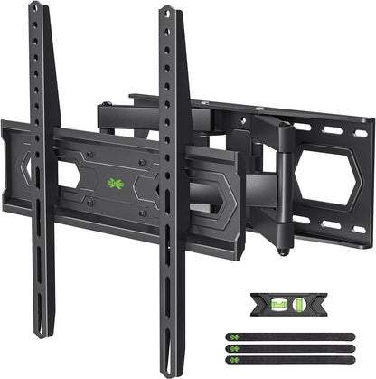 USX MOUNT UL Listed Full Motion TV Wall Mount for Most 32-70 inch TVs up to 110lbs, Wall Mount TV Bracket with Dual Swivel Articulating Arms, Max VESA 400x400mm and 16" Wood Studs, XMM021