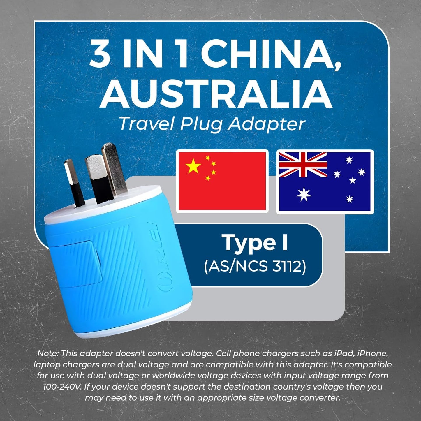 OREI South Africa, Botswana, Namibia Travel Plug Adapter with Dual USB - USA Input - Type M (U2U-10L), Will work with Cell Phones, Camera, Laptop, Tablets, iPad, iPhone