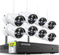 Wireless Security Camera System,SMONET 1080P 8 Channel Home Surveillance DVR Kits with 8pcs 2MP Full HD Cameras 3TB HDD Night Vision Motion Detection Free App for Indoor Outdoor 24/7 Video Recording