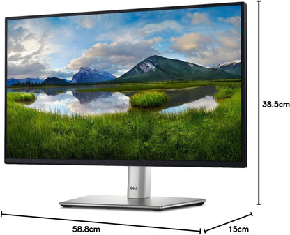 Dell 24 Monitor - P2425H - 23.8 Inch Full HD (1920 × 1080), 100Hz Refresh Rate, Comfortview Plus, 99% sRGB, IPS Panel, 1500:1, Tilt/Swivel/Pivot/Height, 3-Year Advanced Exchange Service - Black