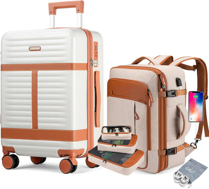 Lumesner Carry on Backpack, Extra Large 40L Flight Approved Travel Backpack for Men & Women