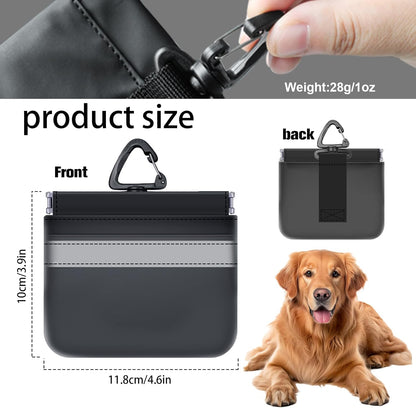 Tyuyuio Dog Training Treat Pouch Bag, Treat Bags for Dogs, Portable Pet Pocket Waist Clip Bag, Reflective Snack Bag for Pets, Includes Clip and Carabiner