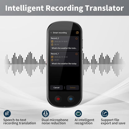 Language Translator Device No WiFi Needed, 2026 Upgraded AI Translator, 150+ Languages Instant Two Way Vioce Translator, Online/Offline/Recording/Photo/Text Translation for Business Learning Travel