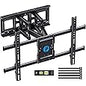 Pipishell Full-Motion TV Wall Mount for Most 37–75 Inch TVs up to 100 lbs, Wall Mount TV Bracket with Dual Articulating Arms, Extension, Swivel, Tilt, Fits 16" Wood Studs, 600 x 400mm Max VESA, PILF8
