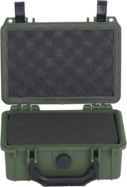 MEIJIA Portable All Weather Waterproof Protective Hard Case,Camera Case with Customizable Fit Foam, Fit use of Drones, Cameras, Equipments, 8.12"x6.56"x3.56" (Black)