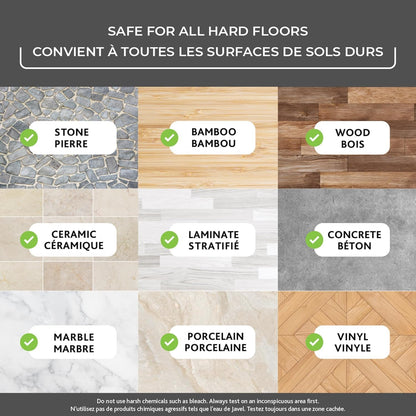 Vileda EasyWring Spin Mop & Bucket Floor Cleaning System with Power Mop Head | Hands-Free Wringing Mop Bucket | Extendable Handle | Safe on All Floor Types| Mop Refill Removes Tough Dirt and Grime