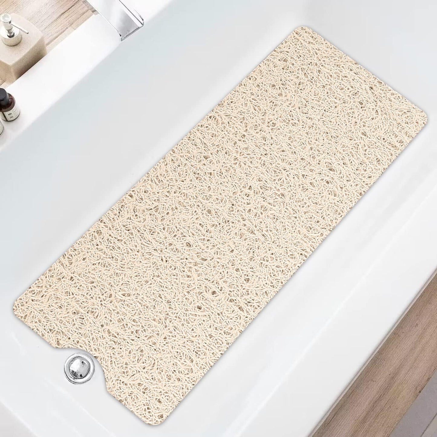 Loofah Mats for Shower, Non Slip | Quick Drying | Soft on Your Feet | Soft Textured Shower Mat Bath Mat Bathtub Mat Massage Mat Loofah Mat for Bathroom,Shower Tub or Wet Areas