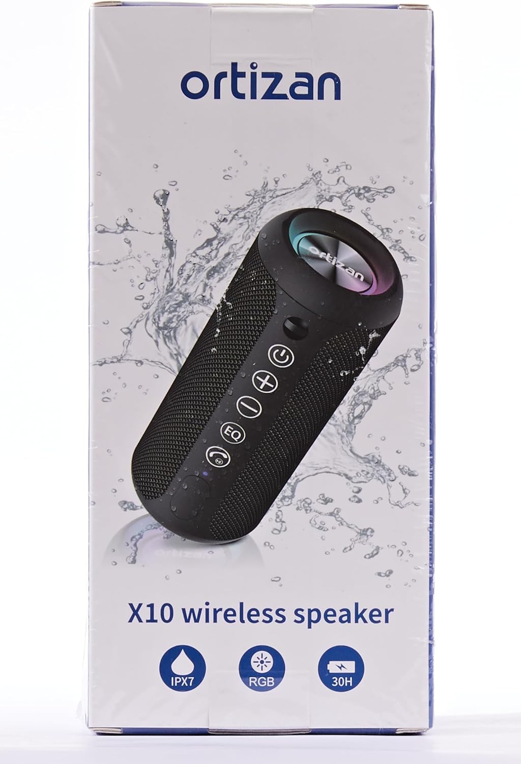 Ortizan Portable Bluetooth Speaker, IPX7 Waterproof Wireless Speaker with 24W Loud Stereo Sound, Outdoor Speakers with Bluetooth 5.0, 30H Playtime,66ft Bluetooth Range, Dual Pairing for Home