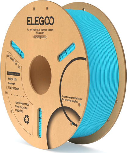 ELEGOO PLA Filament 1.75mm Black 1KG,3D Printer Filament Dimensional Accuracy +/- 0.02mm,1kg Cardboard Spool(2.2lbs) 3D Printing Filament Fits for Most FDM 3D Printers