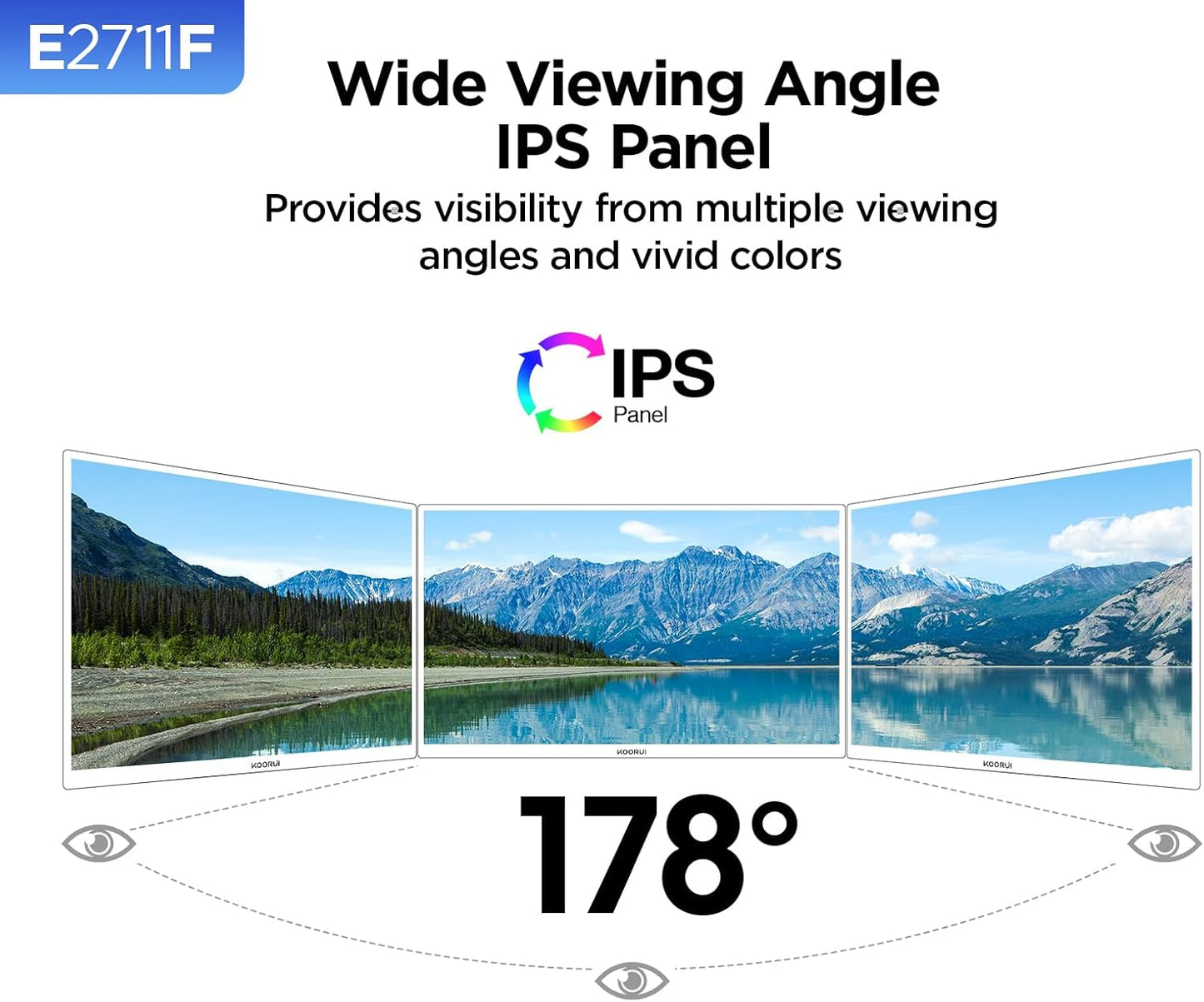 KOORUI 34-inch Ultrawide Curved WQHD 3440×1440 Gaming Monitor, 165Hz 144Hz Curved 1000R- PIP/PBP, 1ms(MPRT) with DisplayHDR 400, DCI-P3 90% Color Gamut, AdaptiveSync, HDMI/DisplayPort, 34E6UC - PuriLite