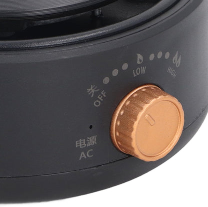 Electric Mini Stove Portable 4 Hot Plate 500W 110V Electric Ceramic Stove for Boiling Water, Making Tea and Coffee (Black)