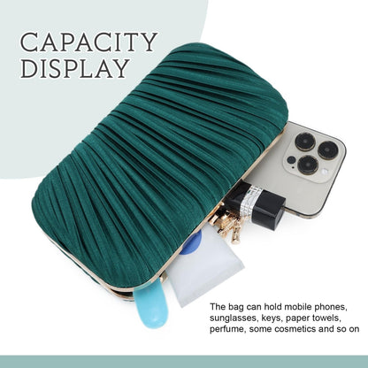 Clutch Purses for Women Evening Bag Pleated Clutch Bag with Chain Party Purses Handbag for Cocktail/Prom/Party/Wedding/Formal