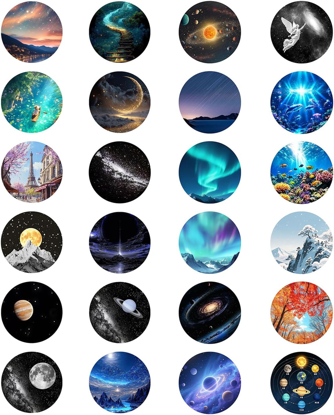 2-in-1 HD Galaxy 5D Holographic Night Light Projector,360°USB Plug and Play