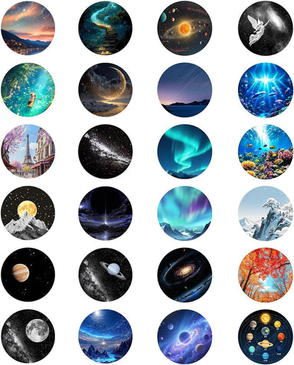 2-in-1 HD Galaxy 5D Holographic Night Light Projector,360°USB Plug and Play