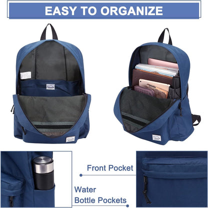 School Backpack for Kids, VASCHY Lightweight Water Resistant Casual Schoolbag Daypack for Men Women Teen Boys Girl Bookbag