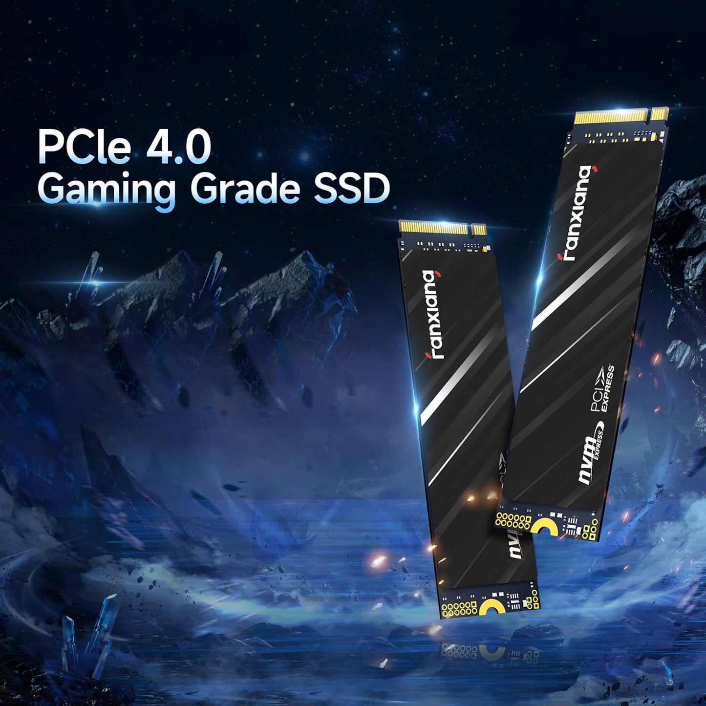 fanxiang S690Q 1TB NVMe SSD PCIe Gen4 M.2 SSD for PS5, Up to 4800 MB/s, Internal Gaming SSD for PS5, 3D NAND SLC Cache Solid State Drive Upgrade Storage for PC/Laptops