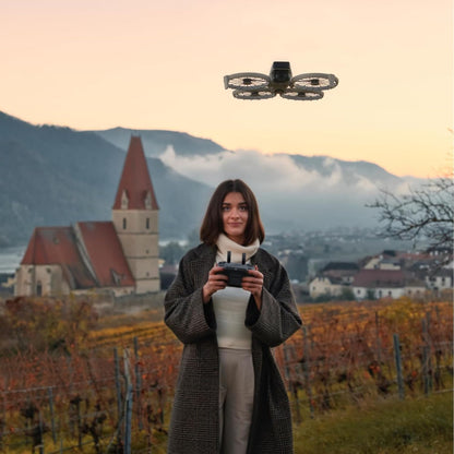 DJI Flip (RC-N3), Drone with 4K UHD Camera for Adults, Under 249 g, 3-Axis Gimbal Stabilization, 44000ft/13km Video Transmission, Palm Takeoff, Auto Return, 31-Min Flight Time, Intelligent Flight