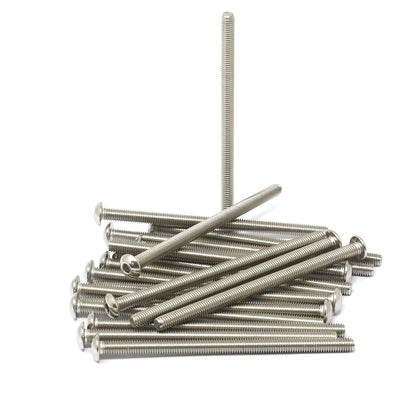 iexcell 50 Pcs M6 x 20mm Thread Pitch 1 mm Stainless Steel 304 Hex Socket Button Head Cap Screws Bolts Kit