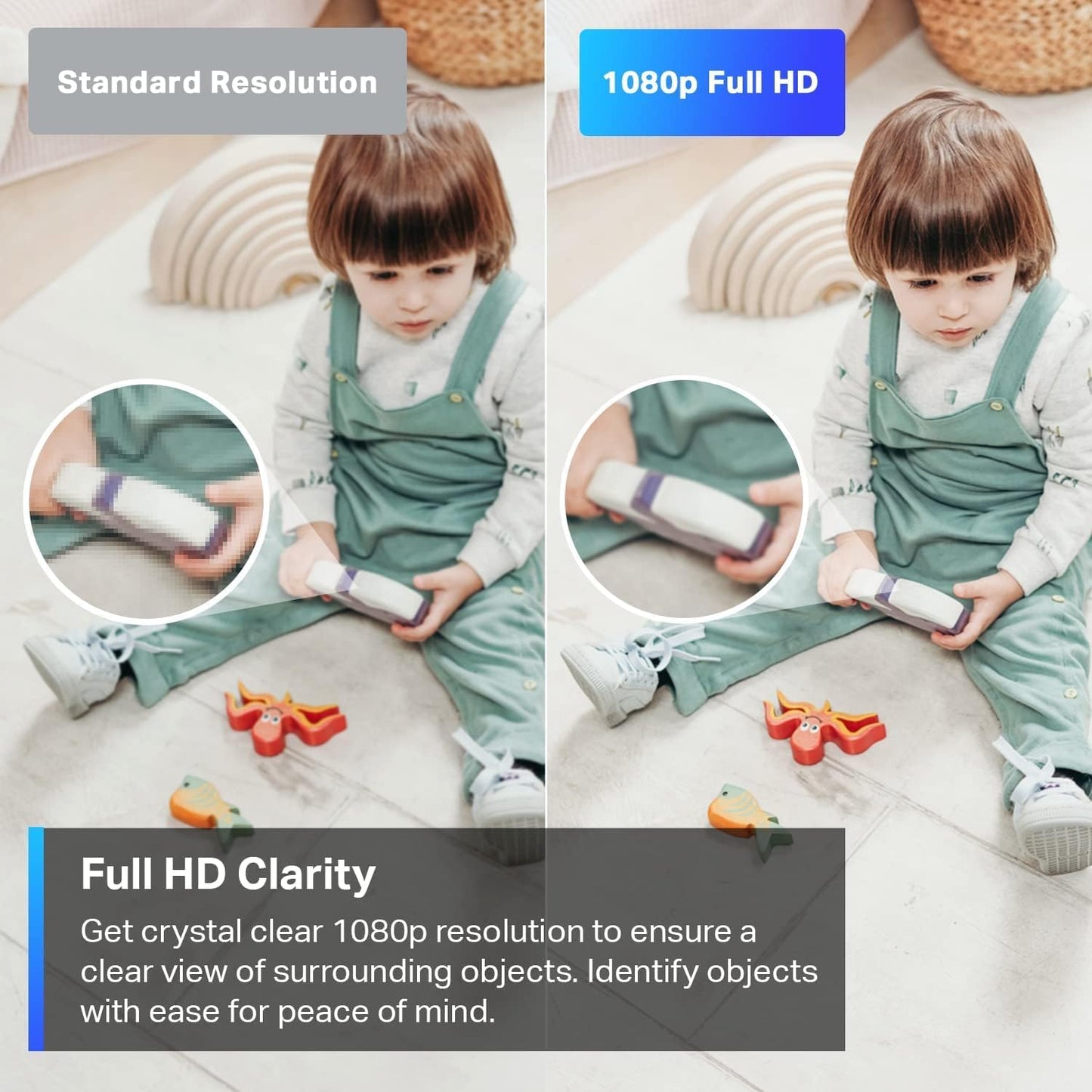 TP-Link Tapo 2K Pan/Tilt Indoor Security WiFi Camera, Baby & Pet Camera w/ 360° Motion Tracking, 2-Way Audio, Night Vision, Cloud & Local Storage (Up to 256 GB), Works w/Alexa & Google (Tapo C210P2)