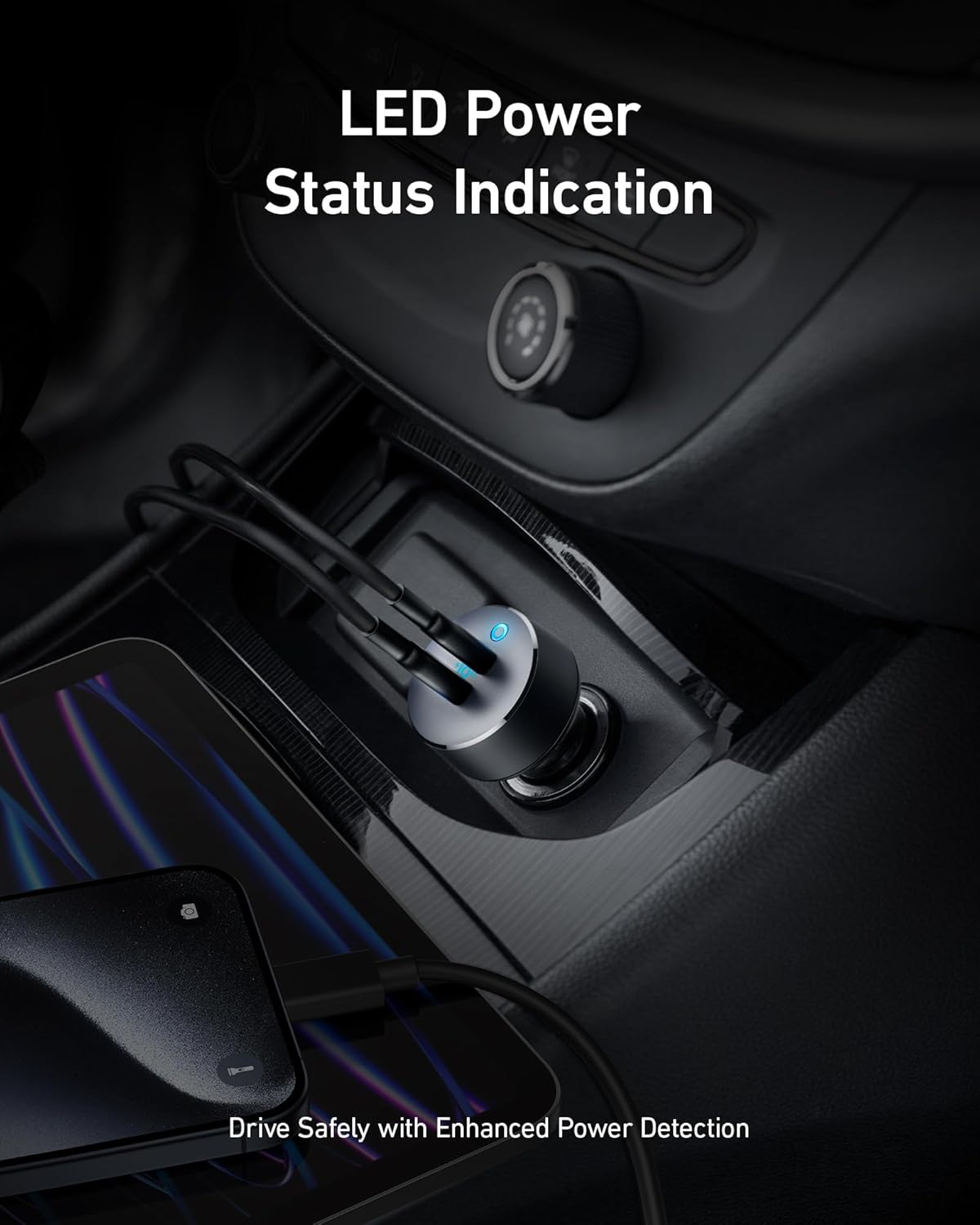 Anker USB C Car Charger, 40W 2-Port PowerIQ 3.0 Type C Adapter, iPhone 16 Car Charger, PowerDrive III Duo with Power Delivery for iPhone 16/15/14/13, Galaxy S22/S20/S10, Pixel, iPad, and More - PuriLite