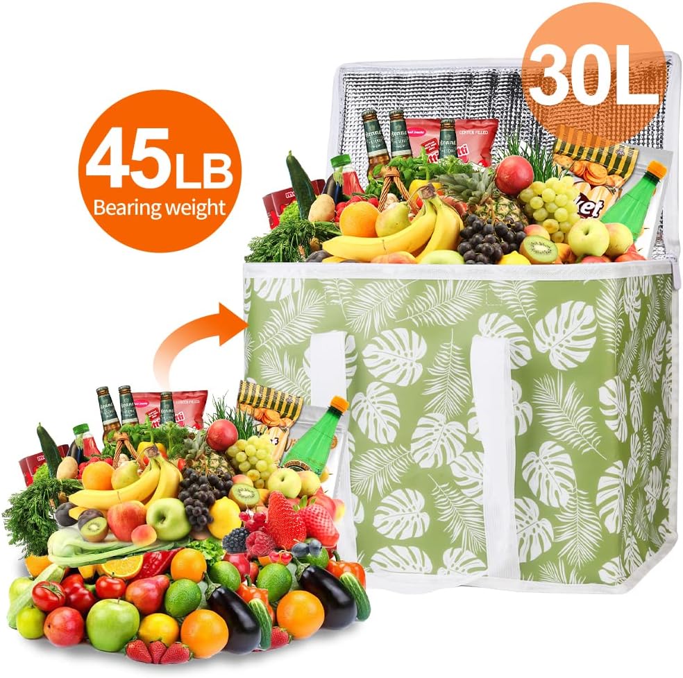 Purilite Select™ Insulated Food Delivery Bag – Extra Large Thermal Carrier for Hot &amp; Cold Food Transport