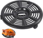 Air fryer Replacement Tray for Ninja AF101 4 QT AF161 Max XL AF150 XL 5.5 Quart Air Fryer, 8.2'' Round Food Grade Air Fryer Grill Pan Grill Plate Crisper Plate Accessories Parts Rack,Dishwasher Safe