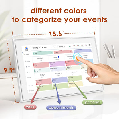 Purilite Select 15.6-Inch Digital Calendar