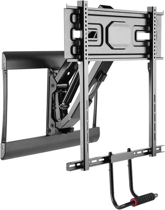 PrimeCables Pull-Down Full-Motion TV Wall Mount for 43-70 Inch TVs Fireplace Above 77Lbs Capacity Swivel/Tilt/Height Adjustment | Fits VESA 200x200-600x400
