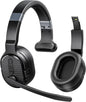 Trucker Bluetooth Headset, Wireless Headsets with Noise Cancelling Microphone, 40+Hrs HD Talktime Bluetooth Headphones with Detachable Earpad/Single+Dual Mode for Office/Driving/Home