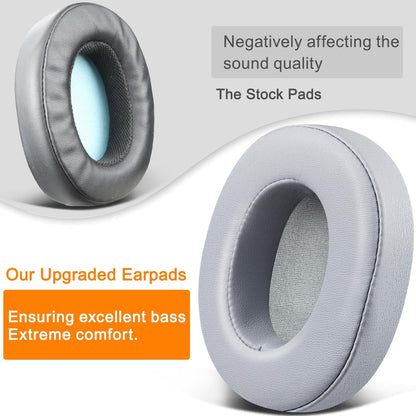 SOULWIT Replacement Earpads for Skullcandy Hesh 3/ANC/Evo & Crusher Wireless/ANC/Evo & Venue ANC Over-Ear Headphones, Ear Pads Cushions with Noise Isolation Foam - Hesh3 PL Black