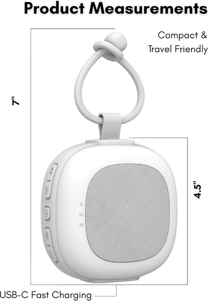 Dream Nest Baby White Noise Machine with Cry Sensor & Night Light – 32 Soothing Sounds, Portable USB‑C Rechargeable Sound Machine for Newborns, Infants & Toddlers