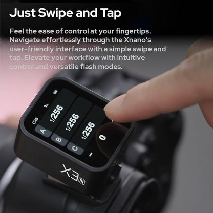 GODOX X3-S 2.4G Wireless Flash Trigger Transmitter TTL Autoflash with Large OLED Touchscreen Multiple Flash Modes with USB Port 32 Channels 16 Groups Compatible with Sony Cameras