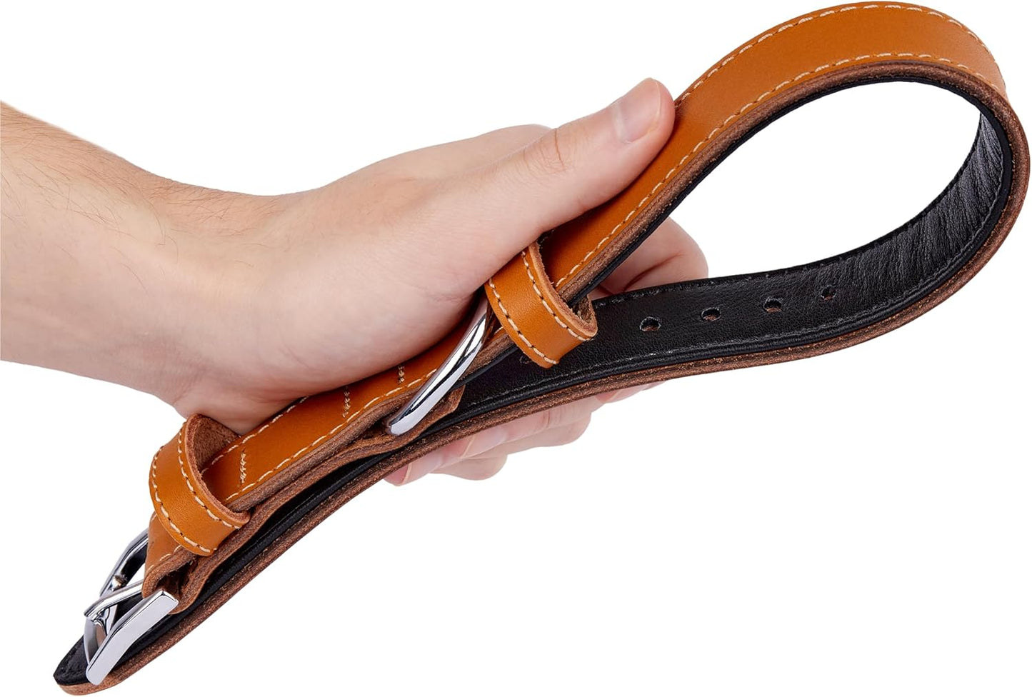 TORRUNA Soft Leather Dog Collar | Dog Collars for Small, Medium and Large Dogs | Durable Heavy Duty Dog Collars