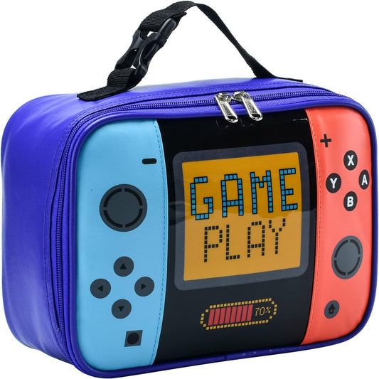 Kids Lunch Bag Insulated Back to School Reusable Tote Lunch Box for Girls Boys-Game Play