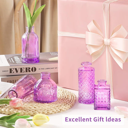 30 Pcs Mini Bud Vases As Wedding Centerpieces for Tables,Clear Bud Vases for Flowers,Small Flower Vases Suitable for Birthday Party,Anniversary,Wedding Reception,Baby Shower