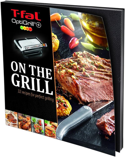 T-fal Optigrill, Electric Indoor Grill, 6 Auto Cooking Modes, Smart Sensor Techology, Nonstick removable plates, Stainless Steel Exterior, Panini Press, Precision Grilling
