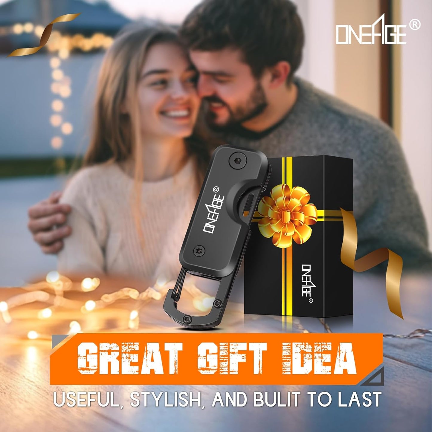 Keychain EDC Pocket Tool | Compact Folding Utility Knife | Stainless Steel Everyday Carry Tool | Outdoor Camping Gadget | Small Pocket Cutter - PuriLite